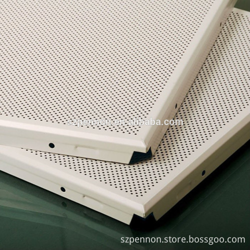 Perforated Aluminum Ceiling Tile Clip in Ceiling